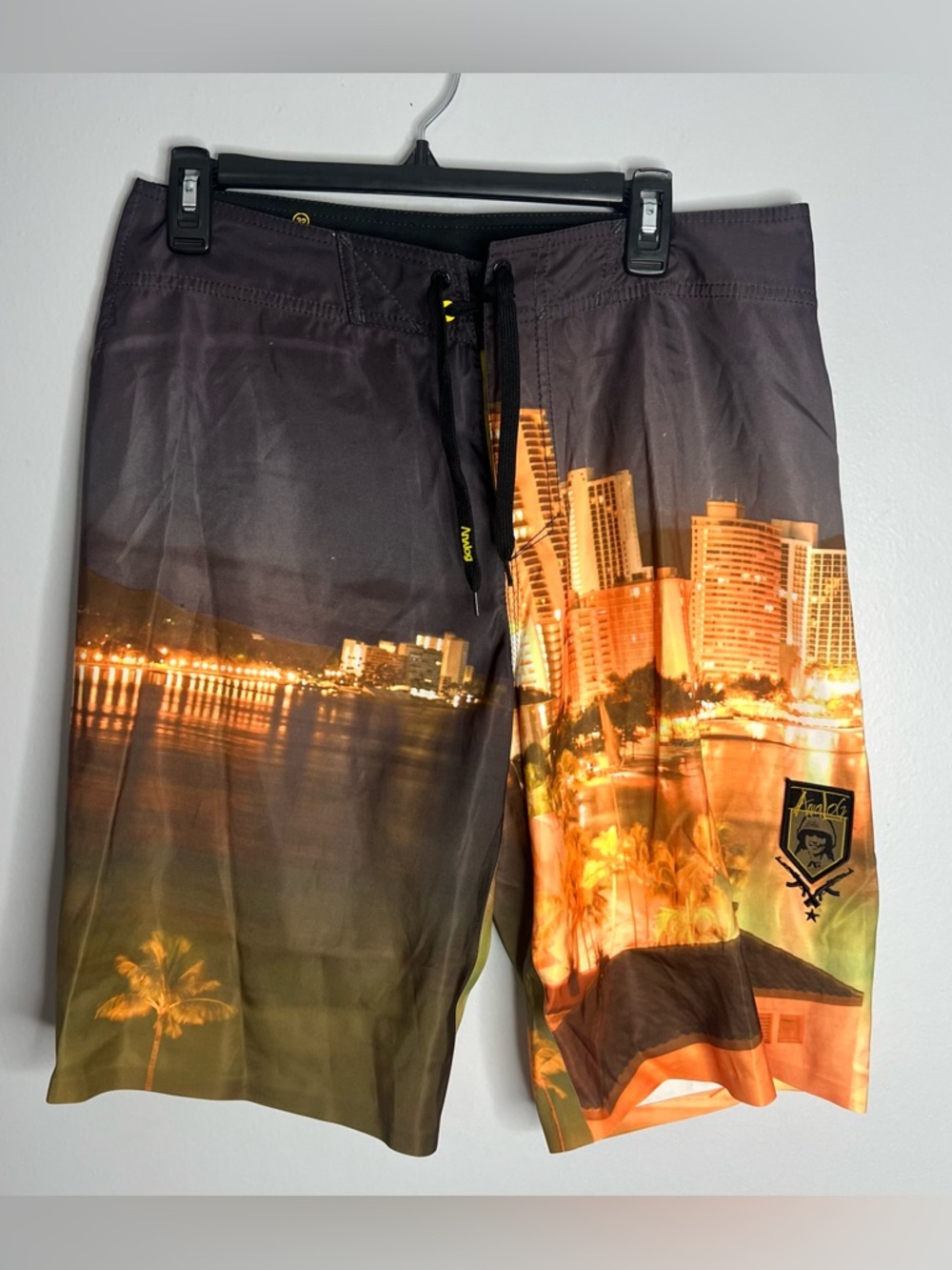 Analog AG City Lights Board Shorts Mens 32 Orange